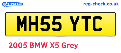 MH55YTC are the vehicle registration plates.