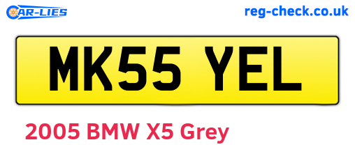 MK55YEL are the vehicle registration plates.
