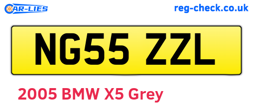 NG55ZZL are the vehicle registration plates.