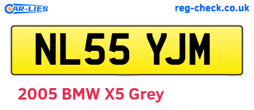 NL55YJM are the vehicle registration plates.