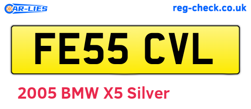 FE55CVL are the vehicle registration plates.