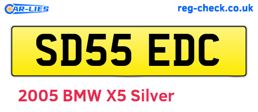 SD55EDC are the vehicle registration plates.