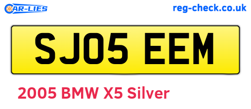 SJ05EEM are the vehicle registration plates.
