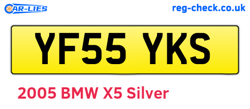YF55YKS are the vehicle registration plates.