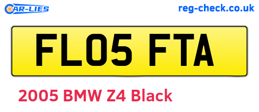 FL05FTA are the vehicle registration plates.