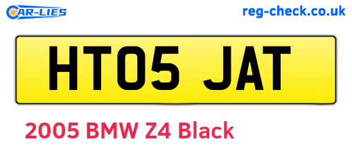 HT05JAT are the vehicle registration plates.