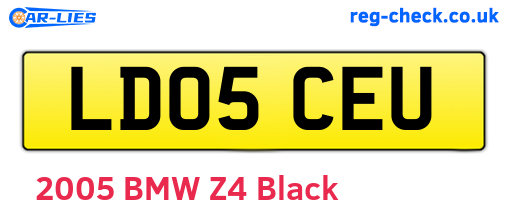 LD05CEU are the vehicle registration plates.