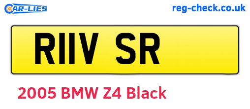 R11VSR are the vehicle registration plates.