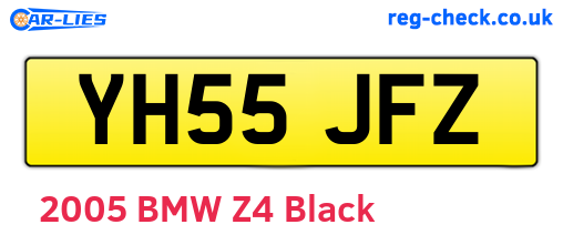 YH55JFZ are the vehicle registration plates.