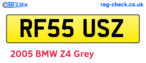 RF55USZ are the vehicle registration plates.