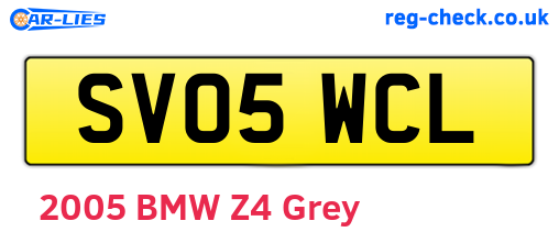 SV05WCL are the vehicle registration plates.