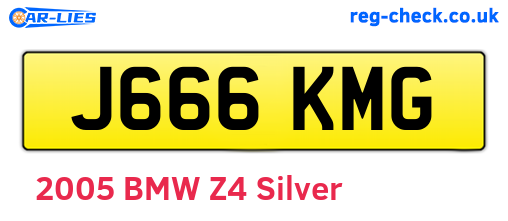 J666KMG are the vehicle registration plates.