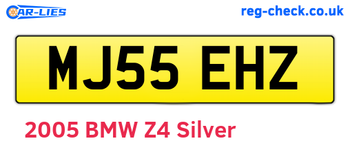 MJ55EHZ are the vehicle registration plates.
