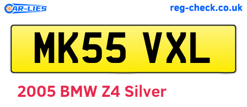 MK55VXL are the vehicle registration plates.