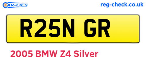 R25NGR are the vehicle registration plates.