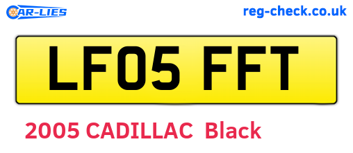LF05FFT are the vehicle registration plates.