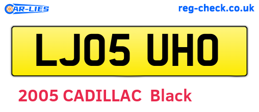 LJ05UHO are the vehicle registration plates.