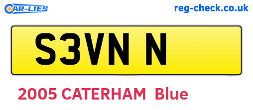 S3VNN are the vehicle registration plates.