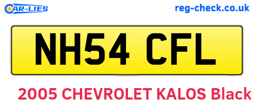 NH54CFL are the vehicle registration plates.