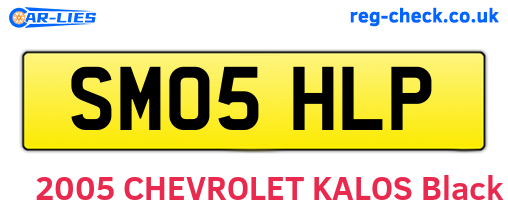 SM05HLP are the vehicle registration plates.