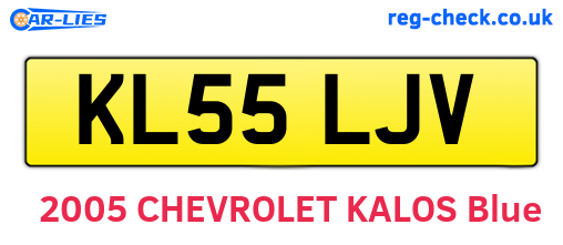 KL55LJV are the vehicle registration plates.