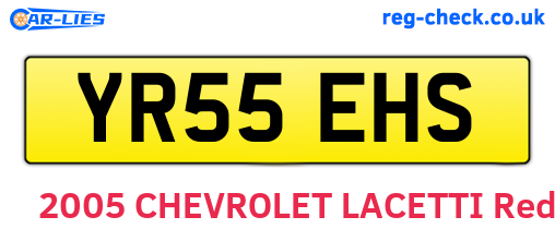 YR55EHS are the vehicle registration plates.