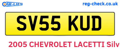 SV55KUD are the vehicle registration plates.
