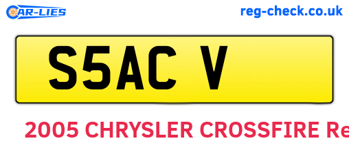 S5ACV are the vehicle registration plates.