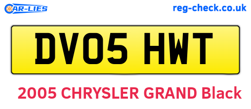 DV05HWT are the vehicle registration plates.