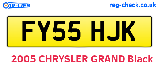 FY55HJK are the vehicle registration plates.