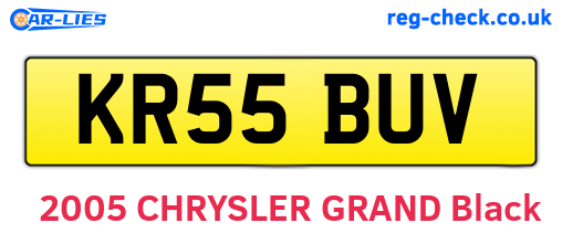 KR55BUV are the vehicle registration plates.