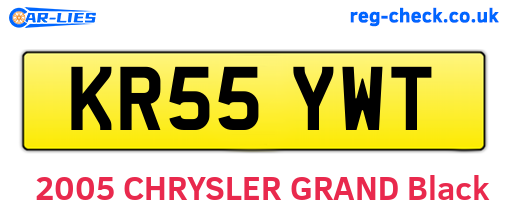 KR55YWT are the vehicle registration plates.