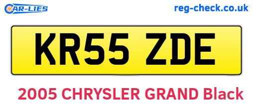 KR55ZDE are the vehicle registration plates.