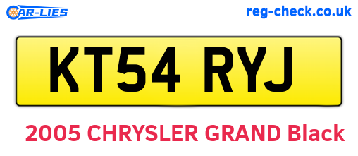 KT54RYJ are the vehicle registration plates.
