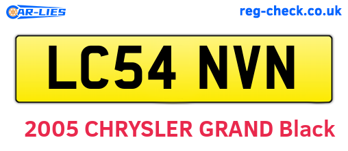 LC54NVN are the vehicle registration plates.