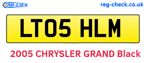LT05HLM are the vehicle registration plates.