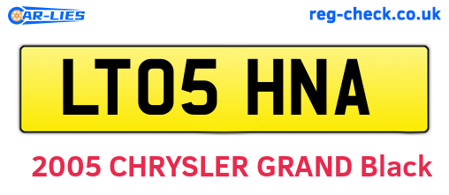 LT05HNA are the vehicle registration plates.