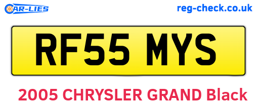 RF55MYS are the vehicle registration plates.