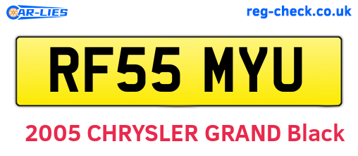 RF55MYU are the vehicle registration plates.