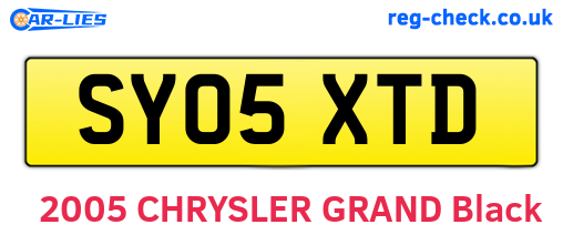 SY05XTD are the vehicle registration plates.