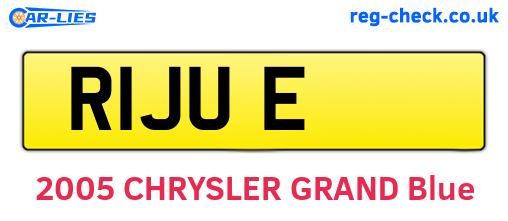 R1JUE are the vehicle registration plates.