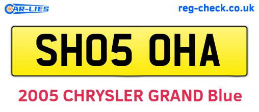 SH05OHA are the vehicle registration plates.
