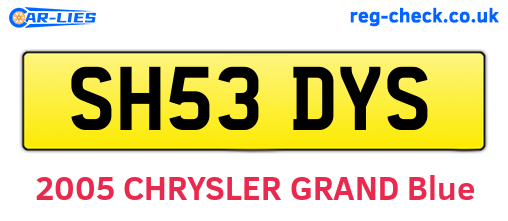 SH53DYS are the vehicle registration plates.