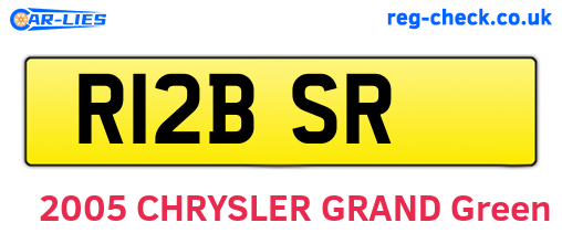 R12BSR are the vehicle registration plates.
