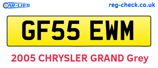 GF55EWM are the vehicle registration plates.