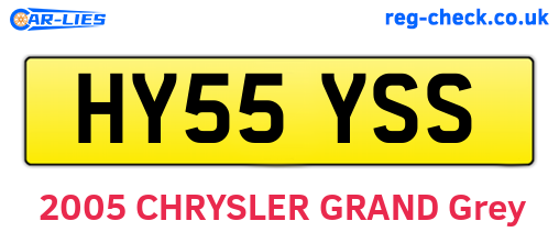 HY55YSS are the vehicle registration plates.