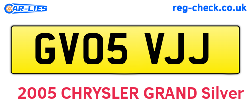 GV05VJJ are the vehicle registration plates.