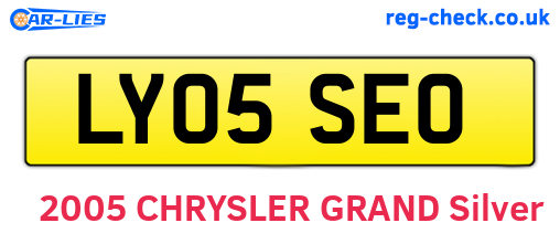 LY05SEO are the vehicle registration plates.