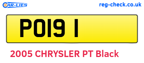 POI91 are the vehicle registration plates.