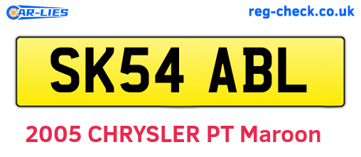 SK54ABL are the vehicle registration plates.